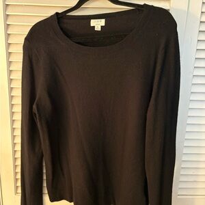 J. Crew Factory Black Teddie Sweater
